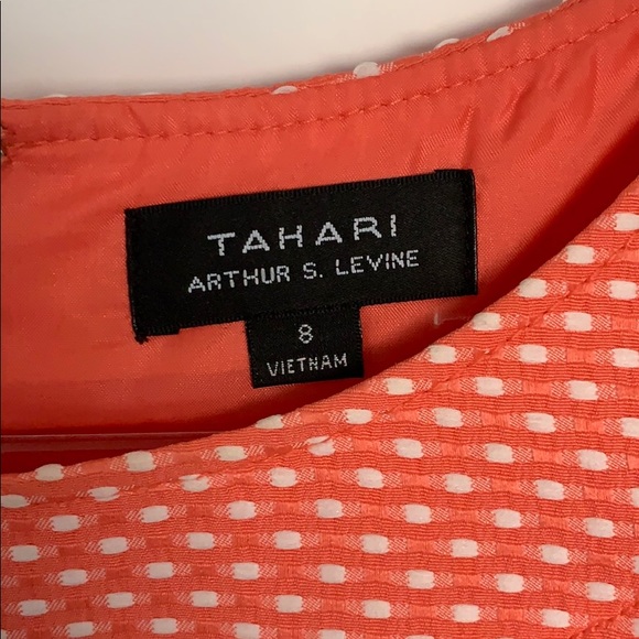 Tahari Arthur Levine Coral madmen Dress 8 - Picture 2 of 5